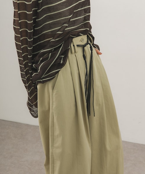 KBF（ケイビーエフ）の「ベルトSETオーバルパンツ（その他パンツ・レディース・NAVY/BROWN/BEIGE・36/38）」の21枚目の写真