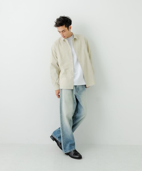 URBAN RESEARCH（アーバンリサーチ）の「Typewriter Washed Shirts（シャツ/ブラウス・メンズ・OFF/BEIGE/BROWN/NAVY・M/L）」の22枚目の写真