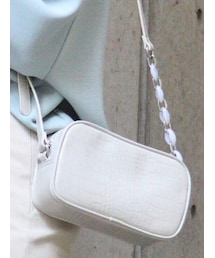 MURUA | クロコチェーンスクエアバッグ(ショルダーバッグ)