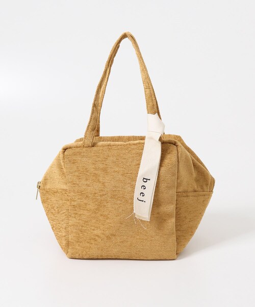 URBAN RESEARCH DOORS（アーバンリサーチドアーズ）の「『別注』beej×DOORS　シェニールハンドバッグ（ハンドバッグ・レディース・MUSTARD/KHAKI・One）」の9枚目の写真