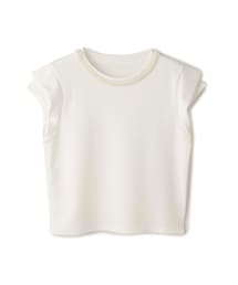 Jayro | パールネックフレンチスリーブTシャツ(Tシャツ/カットソー)