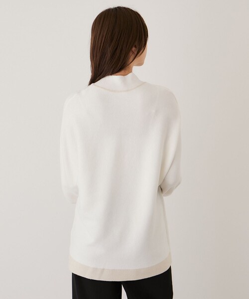 Jayro（ジャイロ）の「ボリュームスリーブチュニック（ニット/セーター・レディース・グレー/ホワイト系/ネイビー/ブルー系/ワイン・F）」の16枚目の写真