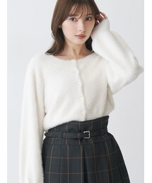 MERCURYDUO | ミニシャギークルーネックカーディガン(カーディガン/ボレロ)