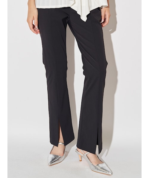 ELENDEEK（エレンディーク）の「SLIT SLIM PT（その他パンツ・レディース・オフホワイト/ブラック・01/02）」の9枚目の写真