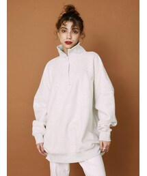 EVRIS | 【WEB限定】ハーフジップスウェットトップス(スウェット)