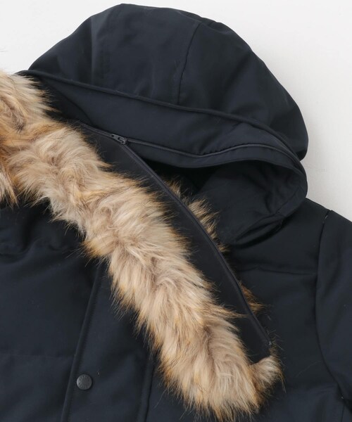 URBAN RESEARCH DOORS（アーバンリサーチドアーズ）の「DANTON　FAKEFARHOODEDDOWNCOAT（その他アウター・レディース・BLACK/NAVY・S）」の8枚目の写真
