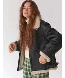 Ungrid | フェイクムートンボアブルゾン(ブルゾン)