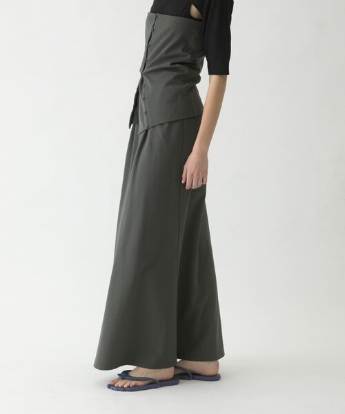 LAATO（ラート）の「flare long  skirt  set（スカート・レディース・シャドウ/チョコレート/ナッツ・Free）」の10枚目の写真