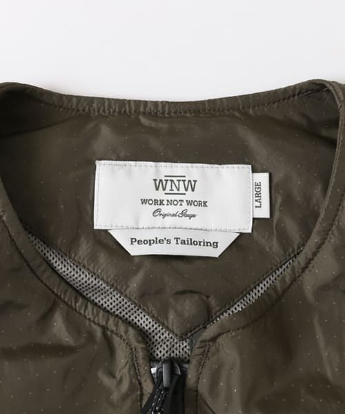 URBAN RESEARCH（アーバンリサーチ）の「ドットプリントスポーツテーラーベスト∴（ベスト・メンズ・KHAKI/BLACK・M/L）」の9枚目の写真