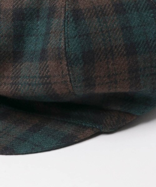 URBAN RESEARCH（アーバンリサーチ）の「saravah　NAJA（ハンチング/ベレー帽・メンズ・GREEN CHK/BLACK・58/59）」の11枚目の写真