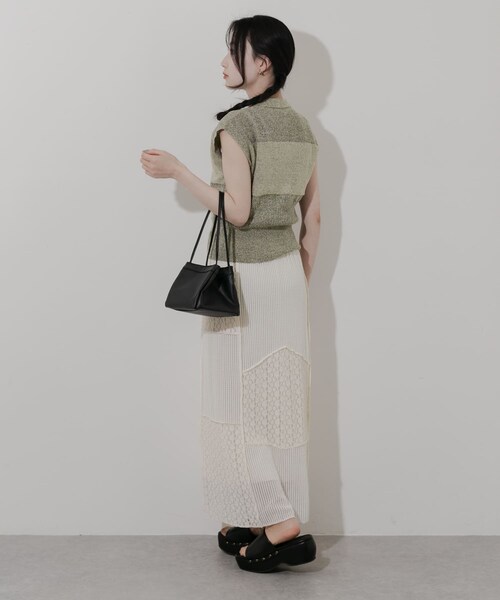 SMELLY（スメリー）の「スクエアミニバッグ（ハンドバッグ・レディース・BLK/IVO・-）」の15枚目の写真