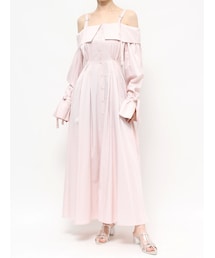 dazzlin | 【CanCamタイアップ】ウエストタックオフショルシャツワンピース(シャツワンピース)