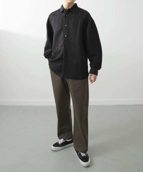 ITEMS URBANRESEARCH(アイテムズ アーバンリサーチ)の「Linen Blend Pullover Shirts(シャツ/ブラウス・メンズ・NVY/BRN/BLK・M/L)」の10枚目の写真