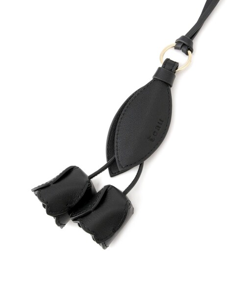 ROPE'（ロペ）の「【teau・牛革】panier tulip ring charm（キー/バッグチャーム・ネックレス）（チャーム・レディース・ブラック/グレー/キャメル/ピンク/イエロー・F）」の17枚目の写真