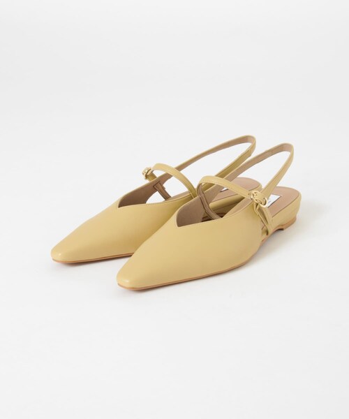 URBAN RESEARCH（アーバンリサーチ）の「『別注』 MILLIWM×URBANR　Vカットスリングバッグパンプス（パンプス・レディース・ブラック/イエローベージュ・36/36.5/37/37.5）」の19枚目の写真