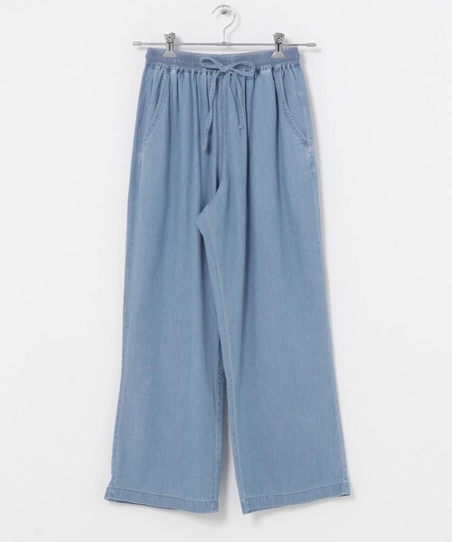 ITEMS URBANRESEARCH（アイテムズ アーバンリサーチ）の「レーヨンデニムワイドパンツ（デニムパンツ・レディース・BLU/ONE WASH/BLK・Free）」の9枚目の写真