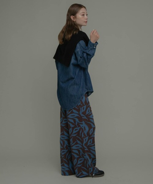 URBAN RESEARCH Sonny Label（アーバンリサーチサニーレーベル）の「ニュアンスプリントイージーパンツ（その他パンツ・レディース・ベージュ系/チャコール系/ブラウン系・Free）」の11枚目の写真