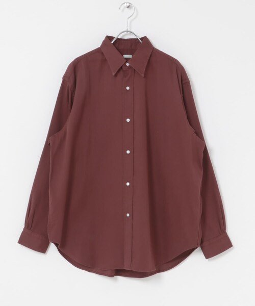 URBAN RESEARCH(アーバンリサーチ)の「A PRESSE Double Weave Twill Regular Collar Shirt(シャツ/ブラウス・メンズ・BLACK/ECRU/BURGUNDY/BEIGE・2/3/4)」の4枚目の写真