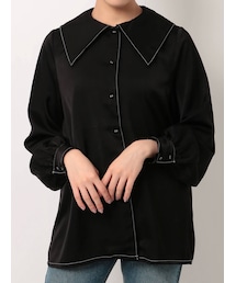 jouetie | カラーステッチビッグカラーブラウス(シャツ/ブラウス)