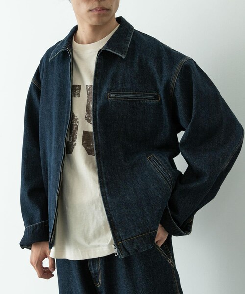 URBAN RESEARCH Sonny Label（アーバンリサーチサニーレーベル）の「『別注』RED KAP×Sonny Label　デニムジップブルゾン（デニムジャケット・メンズ・インディゴ/ワンウォッシュ・M/L）」の9枚目の写真