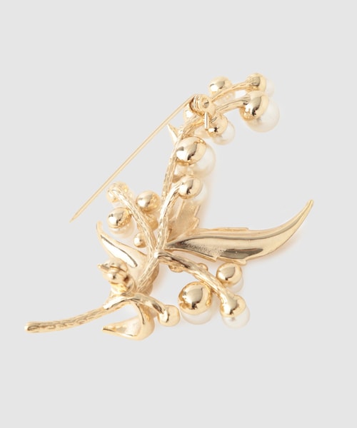 ROPE'（ロペ）の「パールブーケモチーフブローチ（ブローチ/コサージュ・レディース・ゴールド/シルバー・F）」の4枚目の写真