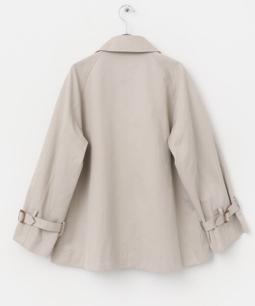 URBAN RESEARCH Sonny Label（アーバンリサーチサニーレーベル）の「撥水ショートトレンチコート（ステンカラーコート・レディース・ベージュ/L.グレー/チャコール・36/38）」の14枚目の写真