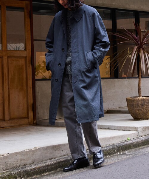 ADAM ET ROPE'（アダムエロペ）の「【AMC】Stefan（ステンカラーコート・メンズ・グレー・44/46/48）」の9枚目の写真