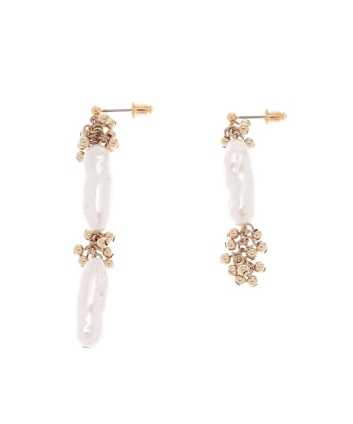 LAGUNAMOON（ラグナムーン）の「LADYキャビアビーズ淡水ピアス（ピアス（両耳用）・レディース・シルバー/ゴールド・F）」の8枚目の写真