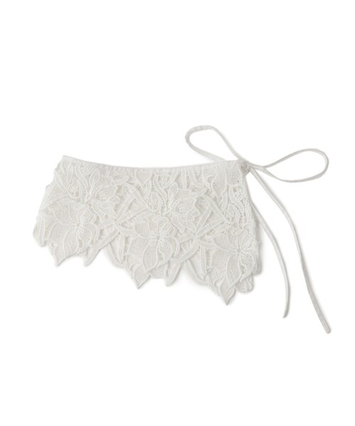 VIS(ビス)の「レース付け衿(バンダナ/スカーフ・レディース・オフホワイト・F)」の11枚目の写真