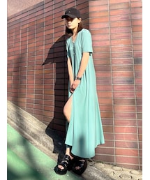 EMODA | ドローウィングプラントワンピース(ワンピース)