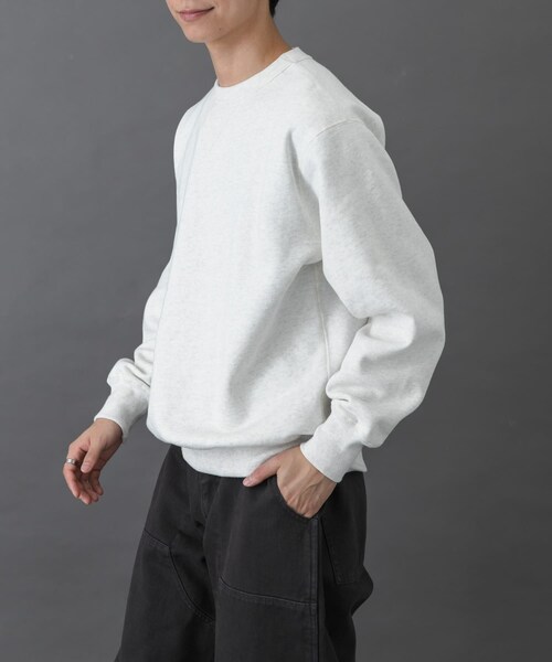 URBAN RESEARCH DOORS（アーバンリサーチドアーズ）の「FORK&SPOON　リサイクルコットン裏毛クルーネックスウェット（スウェット・メンズ・DARKPURPLE/BLACK/OATMEAL・4/5）」の22枚目の写真