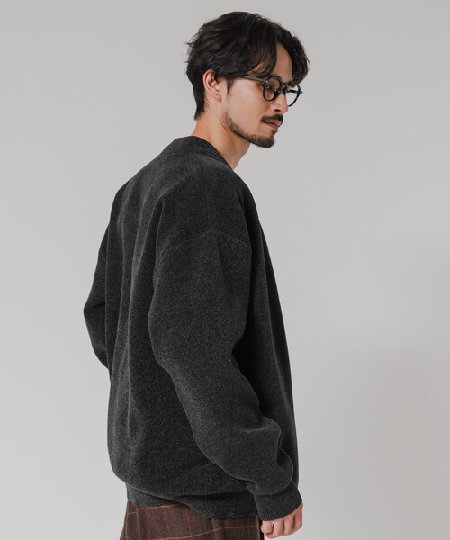 URBAN RESEARCH（アーバンリサーチ）の「モールニットカーディガン（カーディガン/ボレロ・メンズ・NAVY/CHARCOAL/KHAKI/BLACK・M/L）」の10枚目の写真