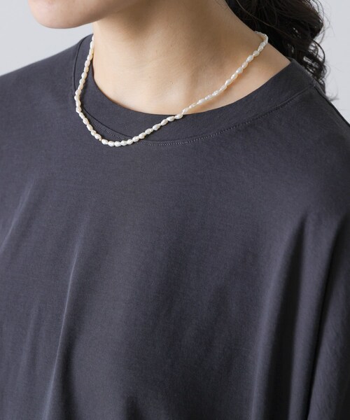 かぐれ（カグレ）の「Toile　RICE PEARL NECKLACE（ネックレス・レディース・WH・45）」の2枚目の写真