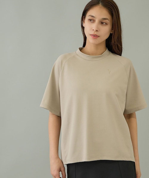 ROPE'(ロペ)の「【NIOR】3Dピケラグランモックシャツ/吸水速乾・接触冷感(Tシャツ/カットソー・レディース・ブラック/ホワイト/ベージュ・L/M/S)」の9枚目の写真