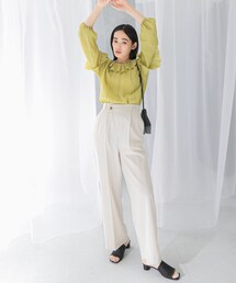 URBAN RESEARCH ROSSO | ヘリンボーンラップストレートパンツ(その他パンツ)