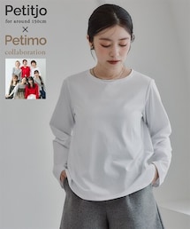 nissen | 【9月3日PM12時より販売開始】小さいサイズ　【Petimoさん企画】レイヤードTシャツ　低身長さん・小柄女性(Tシャツ/カットソー)