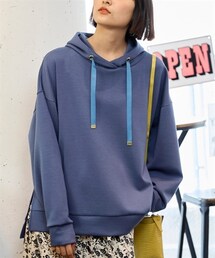 nissen | 大きいサイズ 大きいサイズ ダンボールニットきれい見えパーカー(パーカー)