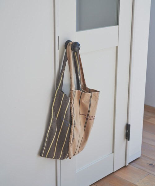 URBAN RESEARCH DOORS（アーバンリサーチドアーズ）の「『別注』beej×DOORS　ロゴエコバッグ（トートバッグ・レディース・BROWN/BEIGE・one）」の10枚目の写真