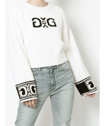 GYDA | SYMMETRY GYDA モールヤーンニットトップス(ニット/セーター)