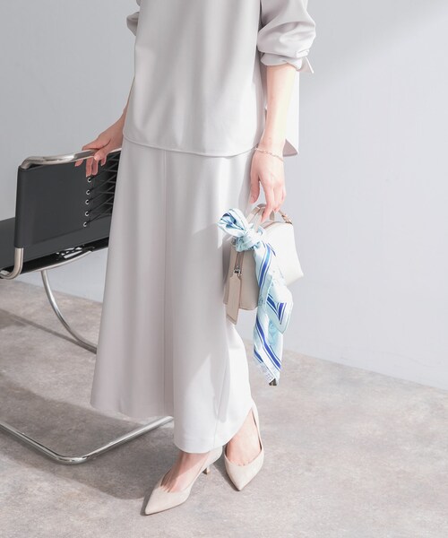 URBAN RESEARCH ROSSO（アーバンリサーチロッソ）の「ストレッチジョーゼットスカート（スカート・レディース・WHITE/GREIGE/NAVY・Free）」の11枚目の写真