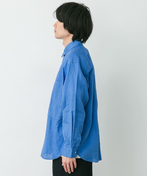 URBAN RESEARCH DOORS(アーバンリサーチドアーズ)の「STILL BY HAND GARMENT-DYE OVER SHIRTS(シャツ/ブラウス・メンズ・SKY BLUE/ECRU/BLACK NAVY・46/48)」の10枚目の写真