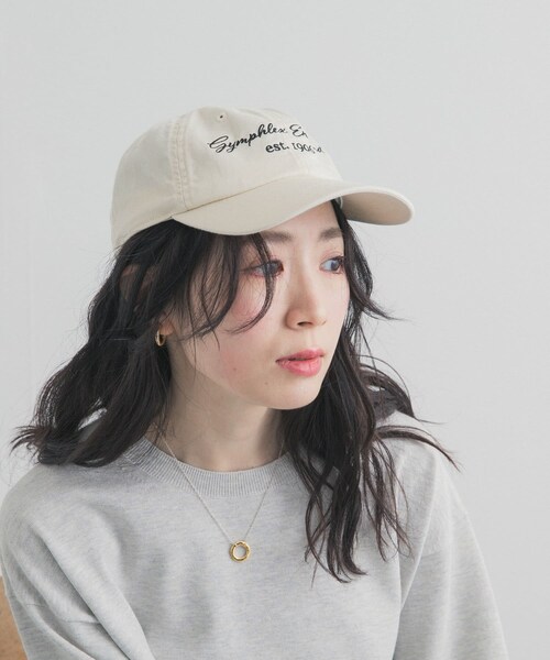 URBAN RESEARCH DOORS（アーバンリサーチドアーズ）の「GYMPHLEX　LOGO CAP（キャップ・レディース・IVORY/BLUE/BLACK・One）」の5枚目の写真