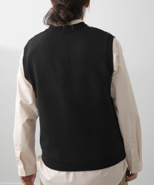 ITEMS URBANRESEARCH（アイテムズ アーバンリサーチ）の「ウール混アーガイルVネックニットベスト（ベスト・メンズ・BLU/BLK・M/L）」の10枚目の写真