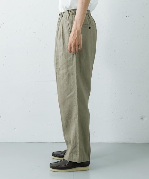 URBAN RESEARCH(アーバンリサーチ)の「LINEN WIDE EASY PANTS(その他パンツ・メンズ・BLACK/BEIGE/NAVY・M/L)」の22枚目の写真