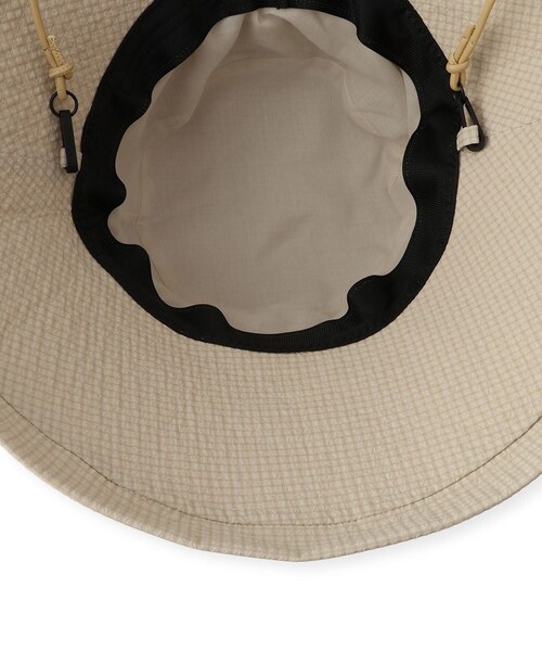 ROPE' PICNIC（ロペピクニック）の「リップストップ撥水ハット/UVカット・撥水・抗菌防臭（ハット・レディース・ブラック系/ホワイト/ベージュ・F）」の16枚目の写真