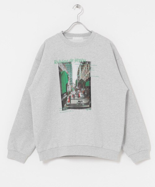 SENSE OF PLACE by URBAN RESEARCH(センスオブプレイスバイアーバンリサーチ)の「City graphic crew-neck Sweat(スウェット・メンズ・BLACK/GRAY/BLUE・M/L)」の19枚目の写真