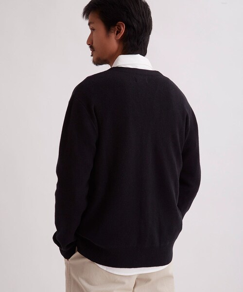 Saturdays NYC(サタデーズ ニューヨークシティ )の「MICHAEL HIGH GUAGE KNIT CARDIGAN(カーディガン/ボレロ・レディース・サックス/ブラック・XL/L/S/M)」の18枚目の写真