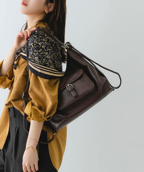 RODE SKO（ロデスコ）の「2WAYショルダーリュック（バックパック/リュック・レディース・BLACK/BROWN・One）」の22枚目の写真