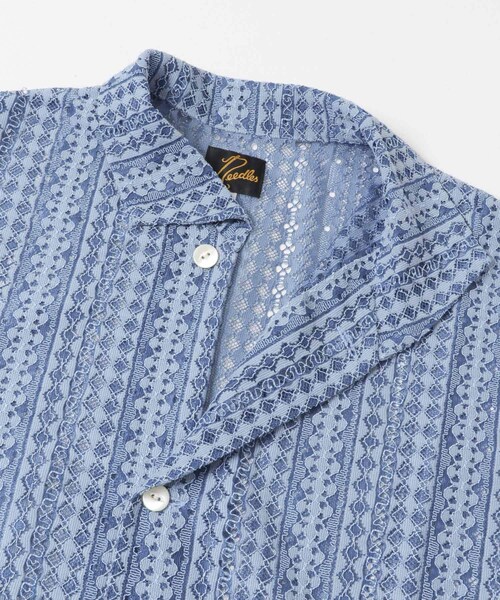 URBAN RESEARCH(アーバンリサーチ)の「Needles SHORT-SLEEVE WIDESPREAD COLLAR SHIRTS(シャツ/ブラウス・メンズ・BLUE/BLACK・S/M)」の11枚目の写真