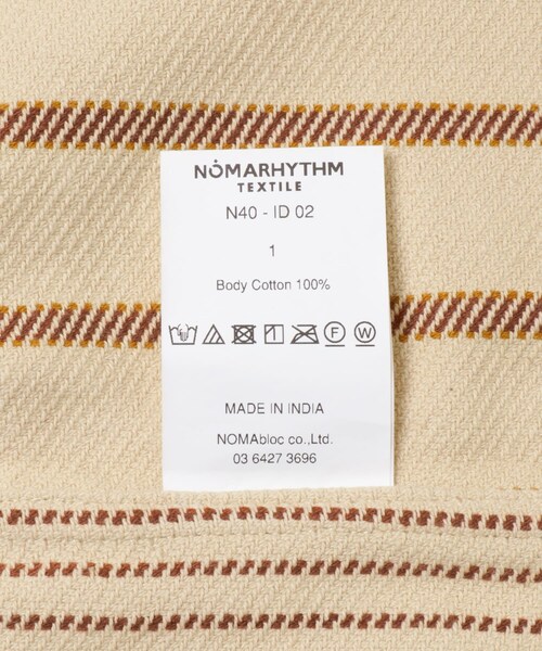 URBAN RESEARCH（アーバンリサーチ）の「NOMARHYTHM TEXTILE　Stripe Shirt Jacket（テーラードジャケット・レディース・BLACK/Crean・1）」の9枚目の写真